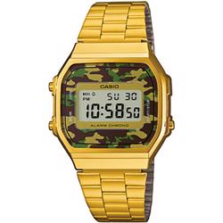 Image of forgyldt rustfri stål Retro quartz multifunktion (3298) Herre / ungdom ur fra Casio